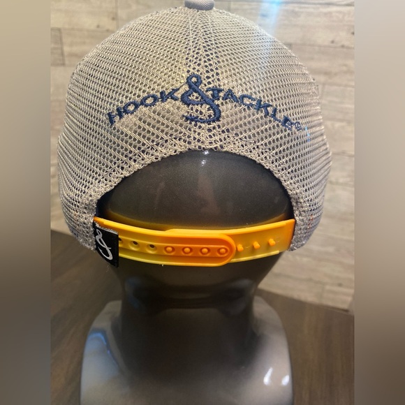 Hook & Tackle Hat Adjustable Mesh Back SnapBack  Blue/gray Cap Hat - Picture 5 of 12
